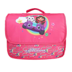 Cartable 32cm Gabby et La Maison Magique rose - Bagtrotter