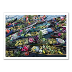 Affiche 30x40 cm - Market boats