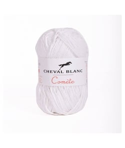 Pelote de coton Comète - Cheval Blanc 011 Blanc
