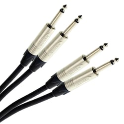 Câble Bretelle Jack Mâle Mono - Jack Mâle Mono 3m Elite Plugger