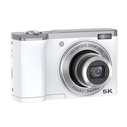 Appareil Photo Numérique 5K 30FPS Zoom Optique 5X Anti-Tremblement Blanc YONIS