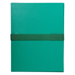 Chemise dos extensible balacron et sangle scratch. - Vert - x 10 - Exacompta
