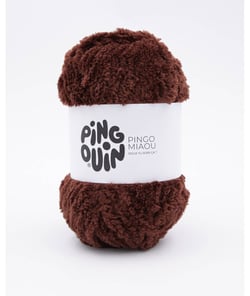 Fil à tricoter PINGO MIAOU - 100GR - Pingouin Brun Marron