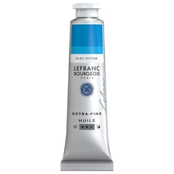 Peinture à l'huile - Extra-fine - Bleu océan - 904 - Lefranc Bourgeois - 40ml