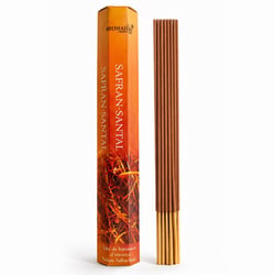 20 bâtonnets d'encens senteur safran santal