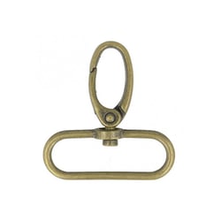 Mousqueton 40mm couleur or antique