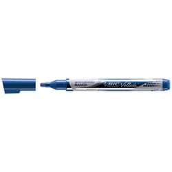Lot de 12 feutres tableau blanc effaçables - BIC - Pointe ogive moyenne - Bleu