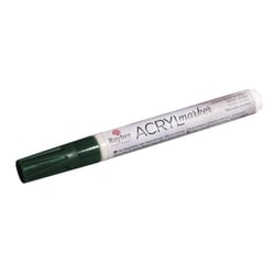 Crayon - feutre acrylique, vert foncé, Pointe ronde 2 - 4mm, avec soupape