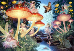 Puzzle 1000 pièces - Ruisseau de Champignons - Grafika