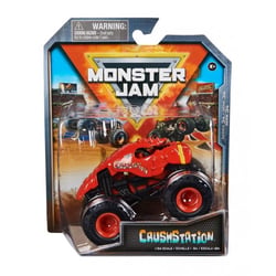 Monster jam crushstation 1/64 serie 34 - vehicule miniature metal - spin master