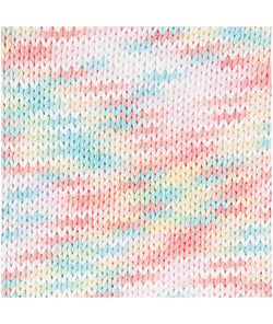 Fil à tricoter CREATIVE COTTON PRINT ARAN - Rico Design Rose (001 - ROSE MIX)