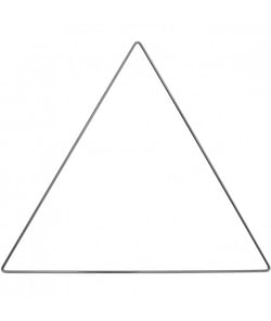 Anneau de métal triangle anthracite 30 cm pour décoration murale - Rico Design 30 Cm gris