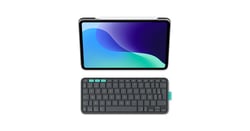 Étui clavier Flip Folio Logitech - Plastique recyclé, polycarbonate - Graphite - 25,6 x 18,1 x 2 cm