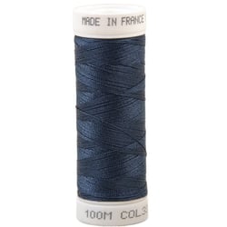 Fil à coudre polyester 100m made in France - bleu elysee 337