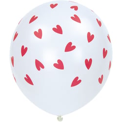 6 Ballons Petits Coeurs