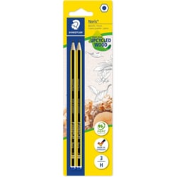 2 crayons graphite - H - Bois recyclé - Staedtler - Noris