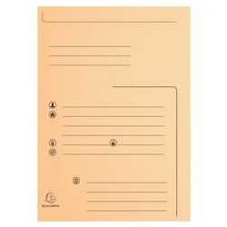 Paquet de 25 chemises 2 rabats SUPER 210 Contact - 24x32cm - Couleurs assorties - x 5 - Exacompta