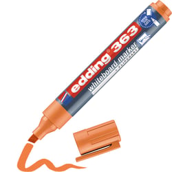Marqueur pour tableaux blancs pointe biseautée 1-5 mm - Edding - Orange - 363