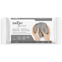 Pâte à modeler - Effet béton - Autodurcissante - Enfant et adulte - Darwi - 1kg