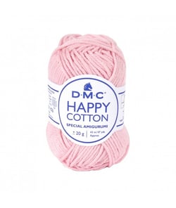 Pelote de 20Gr - coton spécial Amigurumi HAPPY COTTON - PPSC - Oeko Tex- Dmc 764 Rose