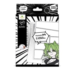 Manga – Bloc de feuilles Layout A4 - Au Sycomore - Vert