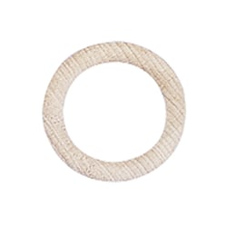 Anneaux en bois brut, 5,5 cm, 4 pces
