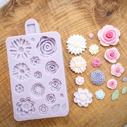Moule en Silicone - Fleurs Miniatures