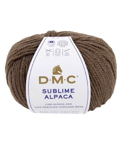 Pelote de Laine et Alpaga Sublime Alpaca - DMC : Luxe et Douceur pour l'Hiver 110 Marron