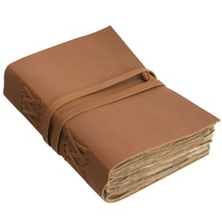 Carnet vintage avec une couverture en cuir