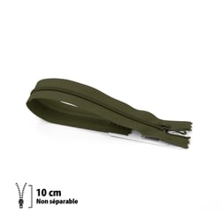 Fermeture éclair Z51 - Prestyl O - 4 mm - Non Séparable 10 cm
