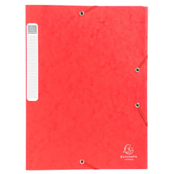 Boite de classement Cartobox Dos 40mm Carte lustrée - A4 - Rouge - x 10 - Exacompta