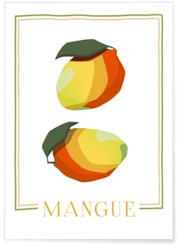 Affiche Abstract Mangue | A3 : 29,7x42cm