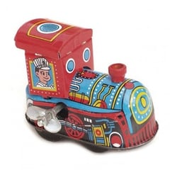 Mini Train Mecanique à Cle Objet de Collection - Bass&Bass - Rouge