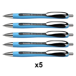 Lot de 5 stylos À Bille Slider Rave - Noir - Schneider