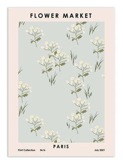 Affiche 50 x 70 cm -  Flower Market Paris - NKTN