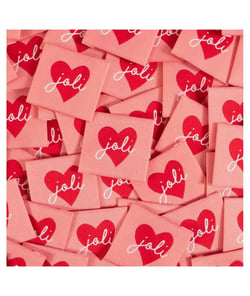 Étiquettes tissées ©ikatee - Joli Coeur - x5 joli coeur