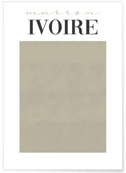 Affiche Marron Ivoire | A3 : 29,7x42cm