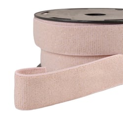 Bobine 20m élastique boxer métallisé rose/or 32mm