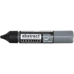 Marqueur peinture acrylique Abstract Liner Sennelier Gris neutre