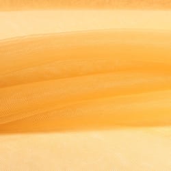 Tissu Tulle souple très grande largeur Ocre