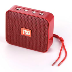 Mini Enceinte Bluetooth Portable Sans Fil USB Autonomie 1.5h Vert Rouge YONIS