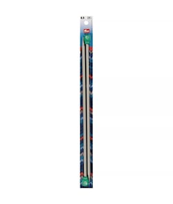 Aiguilles à tricoter à boule aluminium - 35 cm gris - Prym taille n°6,5