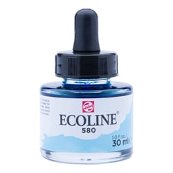 Encre aquarelle Ecoline 30ml 580 Bleu pastel Royal Talens