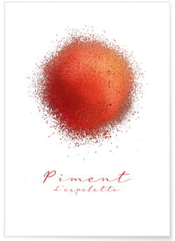 Affiche Piment d'Espelette | A3 : 29,7x42cm