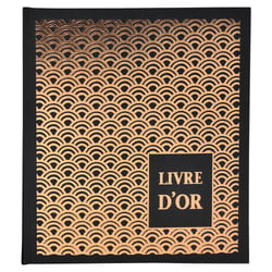 Livre d'or 140 pages tranche or - Format 21x19cm - PALMYRE - Visuels assortis - x 2 - Exacompta