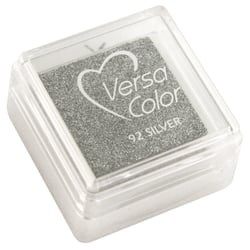 Tampon encreur "Versacolor", argent brillant, 2,5x2,5 cm