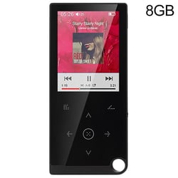 Lecteur MP4 Rouge 2.4 Pouces 8GB Écran Tactile Musique Vidéo E-Book Alarme Noir YONIS