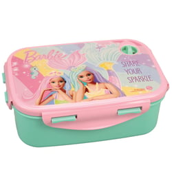 Boite gouter Barbie Sirène Arc-en-ciel 17 CM
