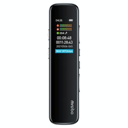 Dictaphone Écran HD 0.96 Pouces Réduction Bruit 3D Lecteur Musique 4GB Noir YONIS
