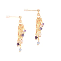 Boucles d'oreilles Bianca en pierres Fluorite - Sloya